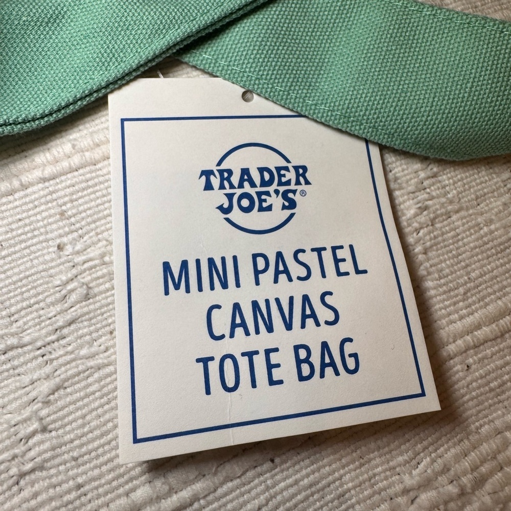 NWT Trader Joe’s Mini Pastel Totes - Picture 2 of 4